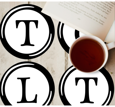 Sous verre personnalisable monogramme t, c, l - TenStickers