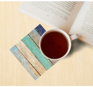 Sous verre planches de bois vieilli - TenStickers