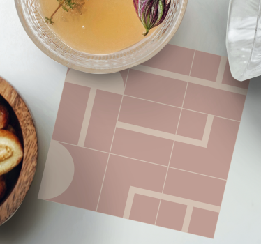 Sous verre surface à motifs géométriques - TenStickers