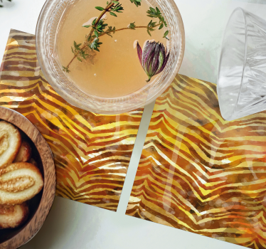 Sous verre surface à motifs zébrés - TenStickers