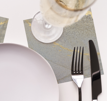 Sous verre surface en feuille dorée élégante - TenStickers