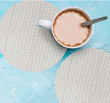 Sous verre tapis de surface circulaire texturé - TenStickers