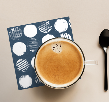 Sous verre texture à motifs circulaires - TenStickers
