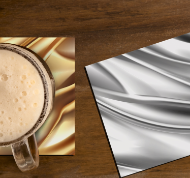 Sous verre vagues métalliques lumineuses - TenStickers