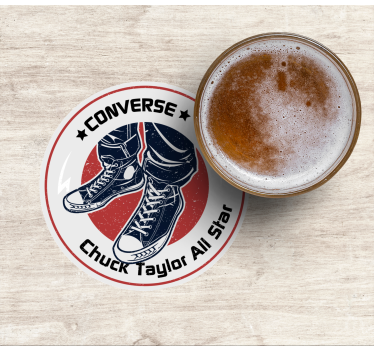 Sous verre vintage design graphique sneakers - TenStickers