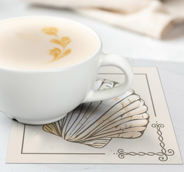 Sous verre vintage motif coquillage élégant - TenStickers