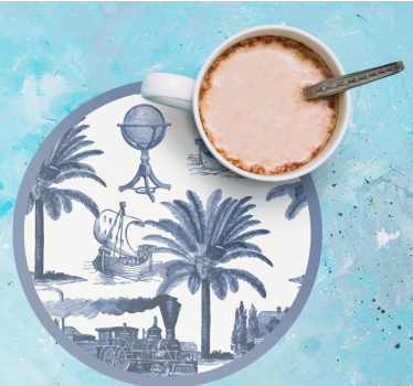 Sous verre vintage thème exploration voyage classique - TenStickers