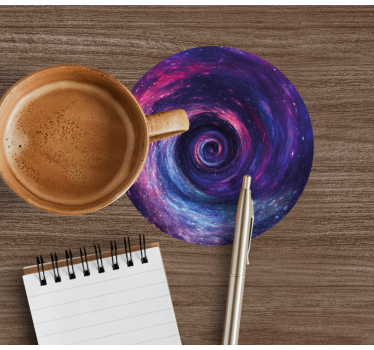 Sous verre vintage tourbillon cosmique coloré - TenStickers