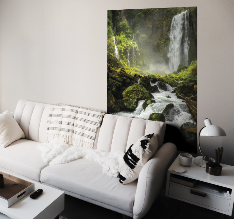 Poster photo paysage cascades - TenStickers