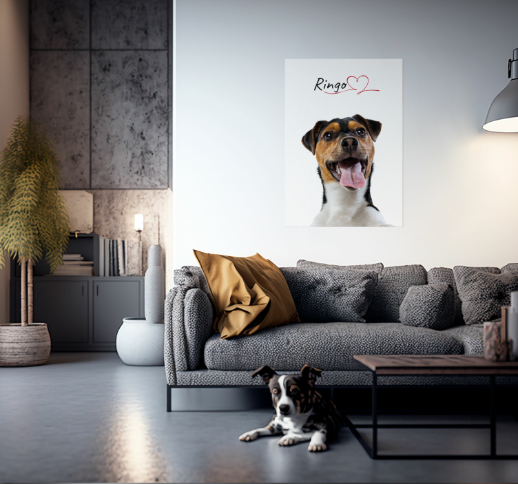 Poster amour de chien personnalisable - TenStickers