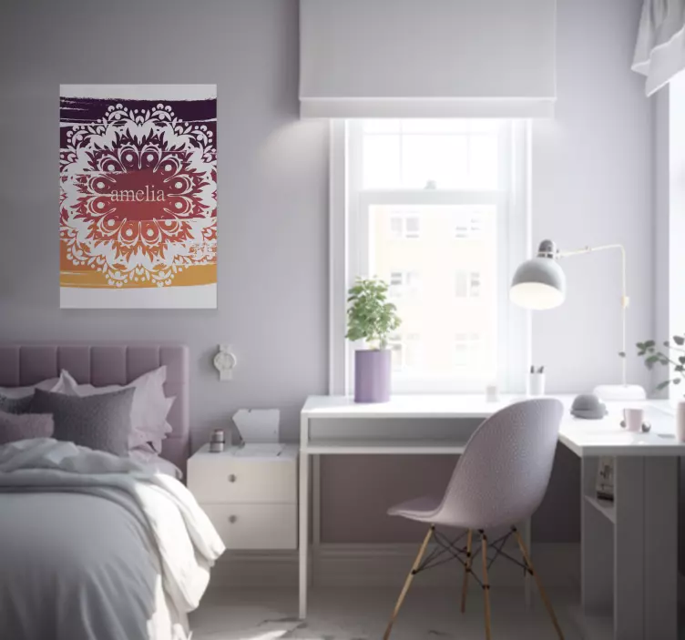 Poster mandala zen personnalisable - TenStickers
