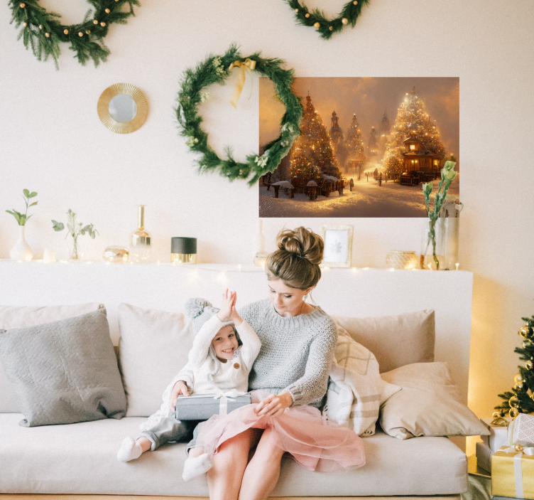 Poster pays des merveilles en hiver - TenStickers