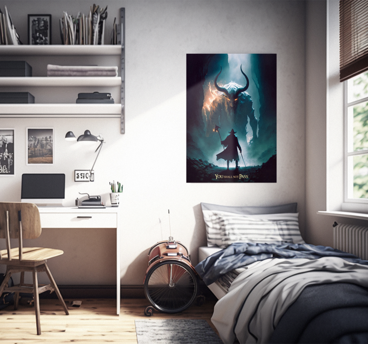 Poster vous ne devriez pas passer - TenStickers