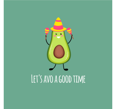 Poster cuisine citation drôle avec des avocats - TenStickers