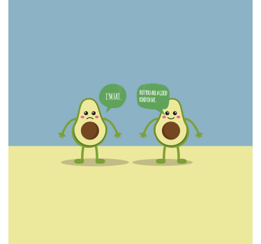 Poster cuisine citation sur l'avocat et ses bienfaits - TenStickers