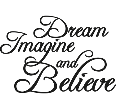 Poster bureau rêve imagine et crois - TenStickers