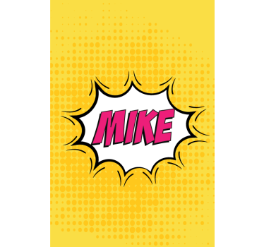 Poster chambre ado nom de bande dessinée - TenStickers