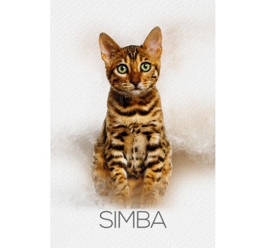 Poster salon portrait d'animal de compagnie - TenStickers