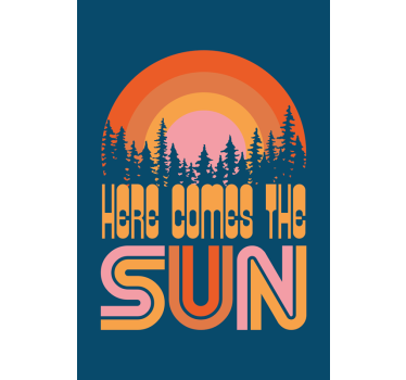 Poster salon soleil vintage - TenStickers