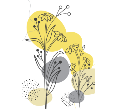 Poster salon plantes pantone - TenStickers