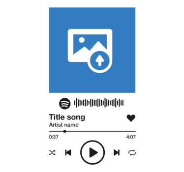 Poster salon chanson spotify personnalisée - TenStickers