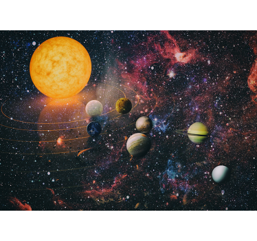 Poster mural image système solaire - TenStickers