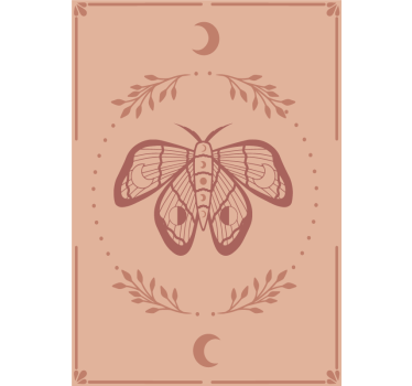 Poster mural papillon style boho - TenStickers
