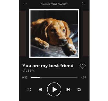 Poster musique chanson personnalisable - TenStickers