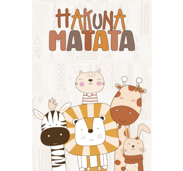 Poster chambre enfant hakuna matata - TenStickers