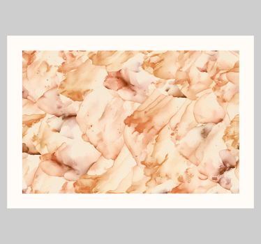 Affiche abstraite aquarelle avec cadre blanc - TenStickers