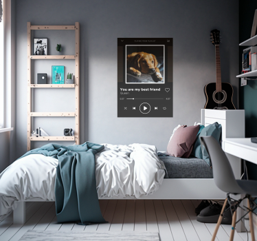 Poster musique chanson personnalisable - TenStickers
