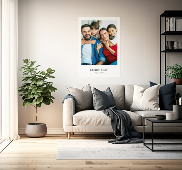Poster personnalisable La famille d'abord  - TenStickers