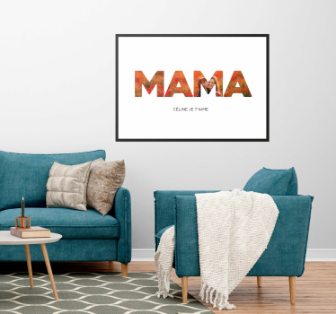 Poster salon Maman personnalisable - TenStickers