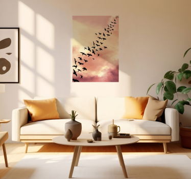 Poster salon vol d'oiseaux - TenStickers