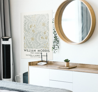 Poster mural motif floral vintage - TenStickers