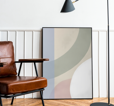 Affiche abstraite palette de couleurs - TenStickers