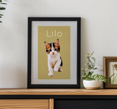 Poster animaux effet de dessin personnalisé - TenStickers
