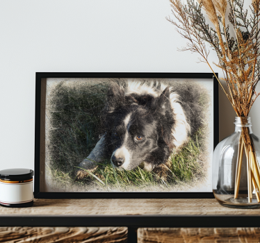 Poster animaux effet vintage personnalisé - TenStickers