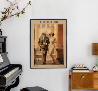 Poster Art Déco magazine de charme - TenStickers