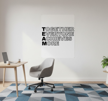 Poster bureau citation d'équipe - TenStickers