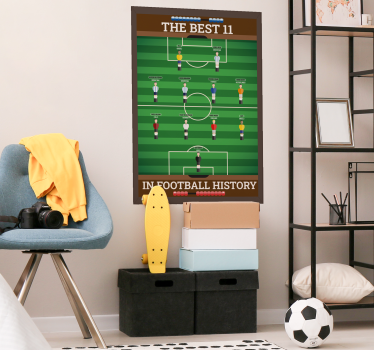 Poster chambre ado meilleurs joueurs de football - TenStickers