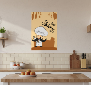 Poster cuisine chef personnalisé - TenStickers