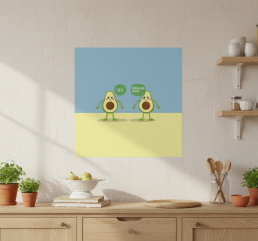 Poster cuisine citation sur l'avocat et ses bienfaits - TenStickers