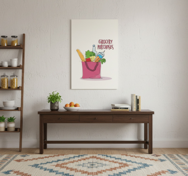 Poster cuisine illustration épicerie - TenStickers