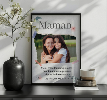 Poster fêtes des mères "Maman" - TenStickers