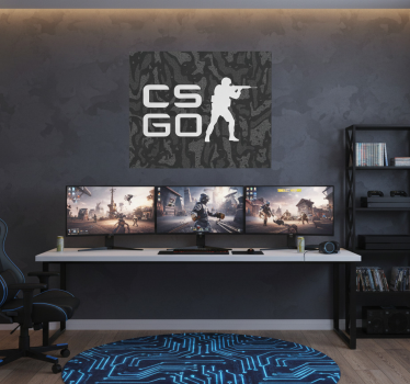 Poster jeux vidéo design cs go - TenStickers