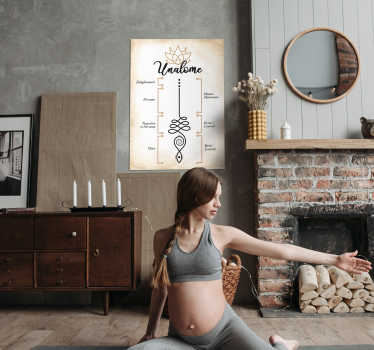 Poster le sens du mot unalome - TenStickers