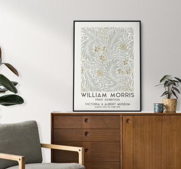 Poster mural motif floral vintage - TenStickers