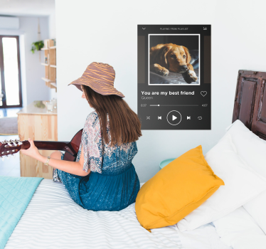 Poster musique chanson personnalisable - TenStickers