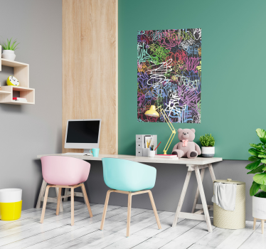 Poster mural peinture style urbain - TenStickers